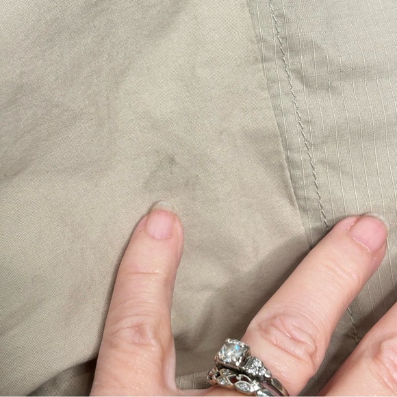 DKNY NWT Tan/Chino Moto style Cotton Blend Fall/Spring Jacket W/Lacing Details 8 - Picture 12 of 14